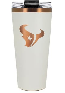 Houston Texans 32oz Cream + Copper Stainless Steel Tumbler - White