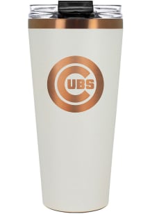 Chicago Cubs 32oz Cream + Copper Stainless Steel Tumbler - White