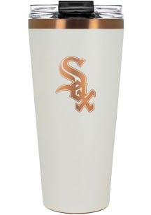 Chicago White Sox 32oz Cream + Copper Stainless Steel Tumbler - White