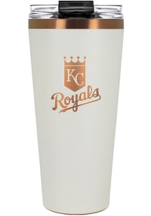 Kansas City Royals 32oz Cream + Copper Stainless Steel Tumbler - White