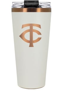 Minnesota Twins 32oz Cream + Copper Stainless Steel Tumbler - White