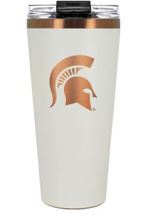 White Michigan State Spartans 32oz Cream + Copper Stainless Steel Tumbler