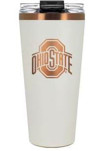 White Ohio State Buckeyes 32oz Cream + Copper Stainless Steel Tumbler