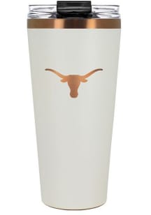 Texas Longhorns 32oz Cream + Copper Stainless Steel Tumbler - White