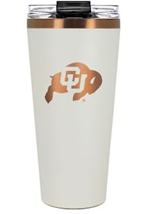 Colorado Buffaloes 32oz Cream + Copper Stainless Steel Tumbler - White
