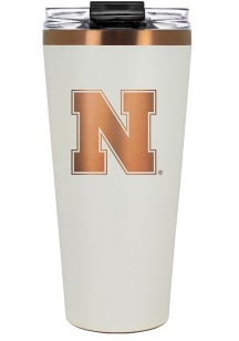 Nebraska Cornhuskers 32oz Cream + Copper Stainless Steel Tumbler - White