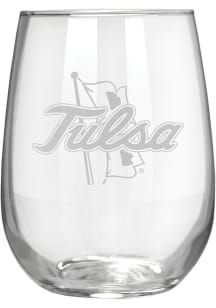 Tulsa Golden Hurricane 15oz Stemless Wine Glass