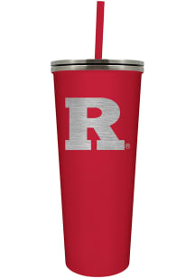 Red Rutgers Scarlet Knights Skinny Straw Tumbler