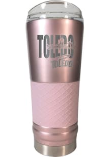 Toledo Rockets 24oz Rose Gold Draft Stainless Steel Tumbler - Pink
