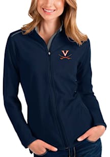 Antigua Virginia Cavaliers Womens Navy Blue Glacier Light Weight Jacket