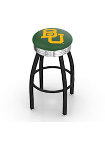 Baylor Bears 3 Ring Chrome Seat Pub Stool - Black