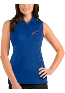 Antigua Buffalo Bills Womens Blue Sleeveless Tribute Polo Shirt