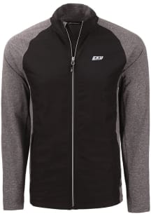 Cutter and Buck Eastern Kentucky Colonels Mens Black Adapt Eco Big and Tall Light Weight Jacket