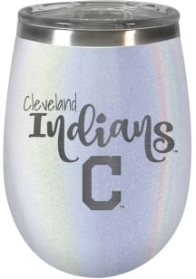 Cleveland Indians 10oz Opal Stemless Wine Stainless Steel Tumbler - White