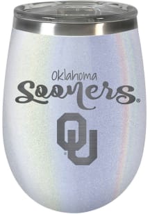 Oklahoma Sooners 10oz Opal Stemless Wine Stainless Steel Stemless