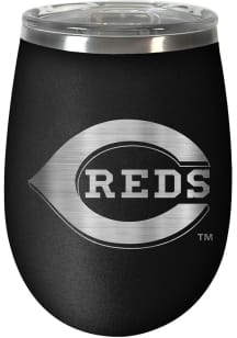 Cincinnati Reds 10oz Stealth Stemless Wine Stainless Steel Stemless