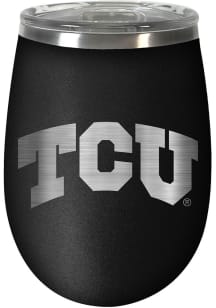 TCU Horned Frogs 10oz Stealth Stemless Wine Stainless Steel Stemless