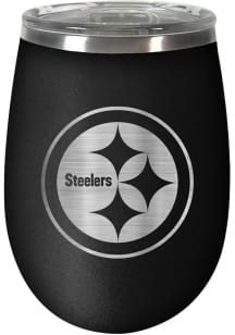 Pittsburgh Steelers 10oz Stealth Stemless Wine Stainless Steel Stemless