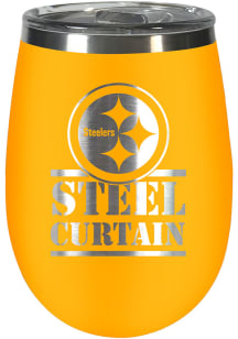 Pittsburgh Steelers 10oz Rally Cry Stemless Wine Stainless Steel Stemless