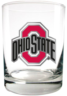 Ohio State Buckeyes 14oz Emblem Rock Glass