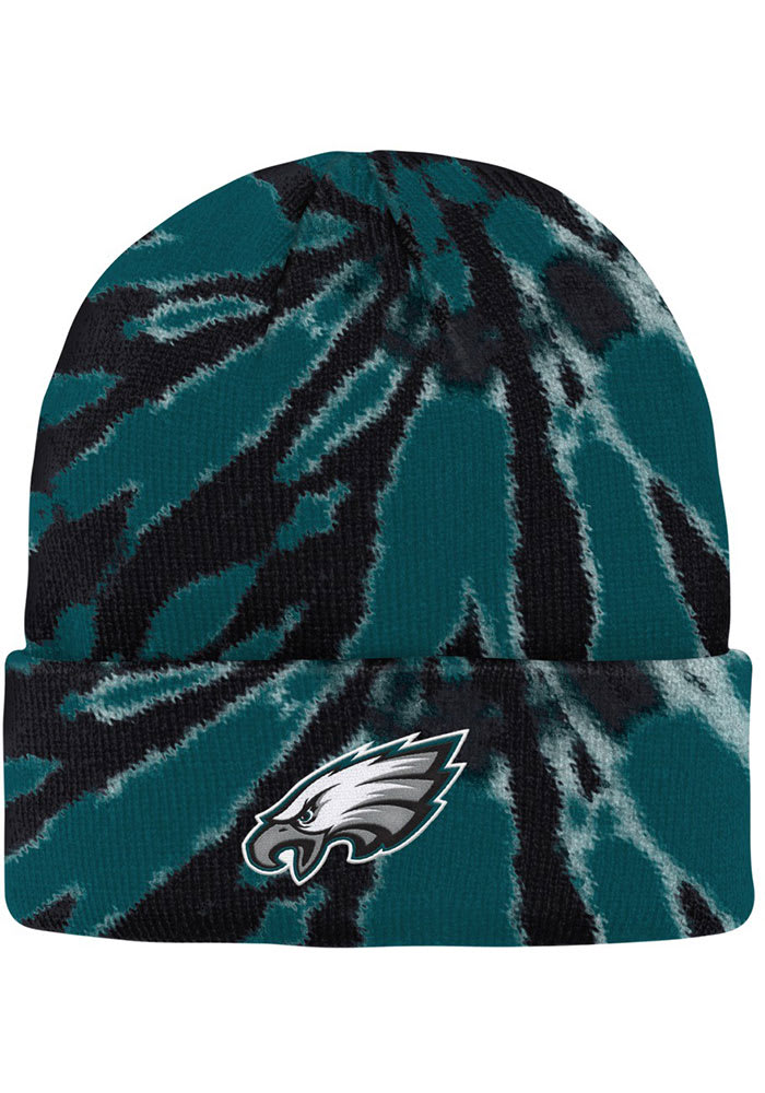 Philadelphia Eagles Green Tie Dye Cuff Youth Knit Hat