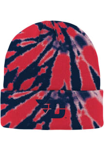 Dayton Flyers Navy Blue Tie Dye Cuff Youth Knit Hat