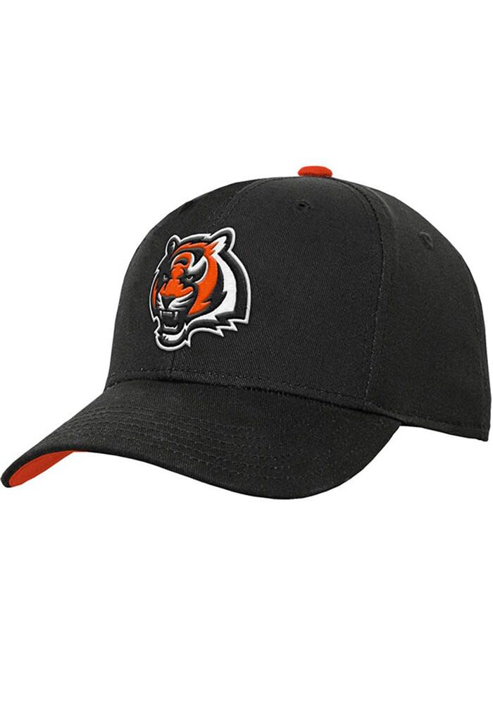 Youth Black/Orange Cincinnati Bengals Two Tone Precurved Adjustable Hat