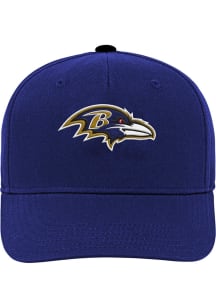 Baltimore Ravens Black Precurved Snap Youth Adjustable Hat