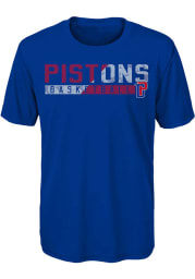 Detroit Pistons Boys Blue Possession Short Sleeve T-Shirt