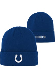 Indianapolis Colts Blue Basic Cuff Youth Knit Hat