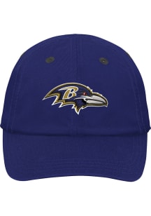 Baltimore Ravens Baby Team Slouch Adjustable Hat - Black
