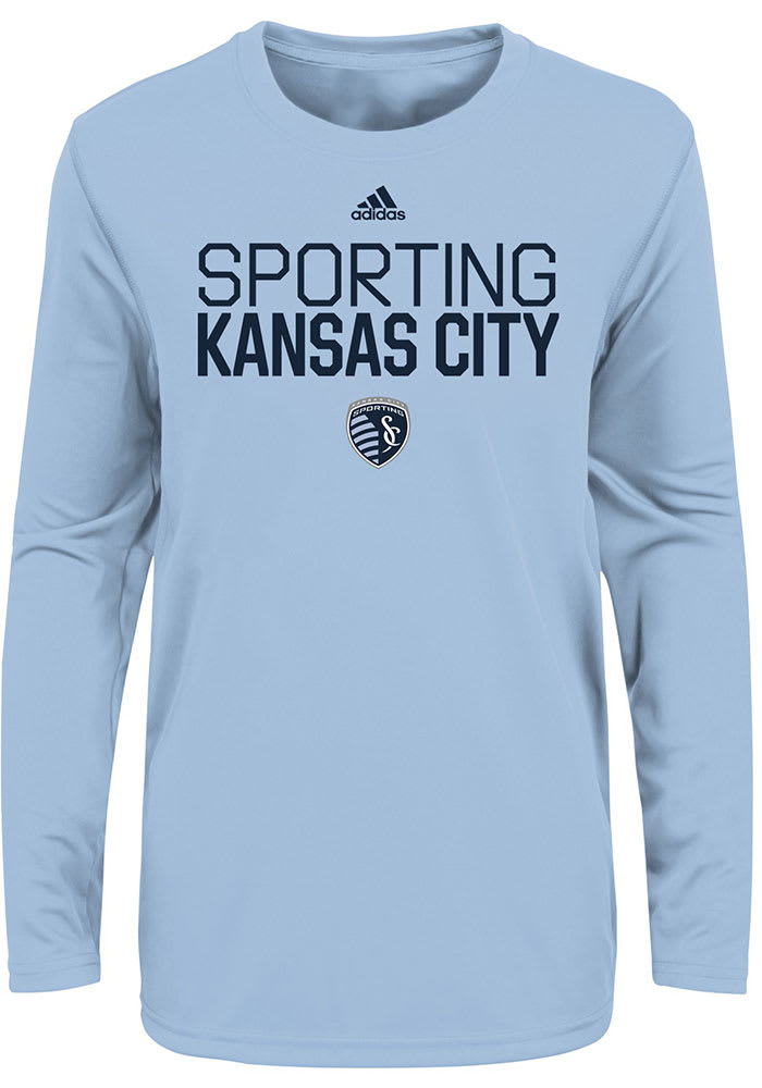 Sporting Kansas City Boys Light Blue Locker Stacked Long Sleeve T-Shirt