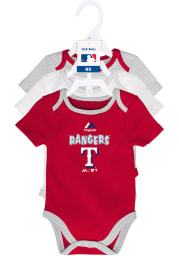 Texas Rangers Baby Red 3rd Down One Piece