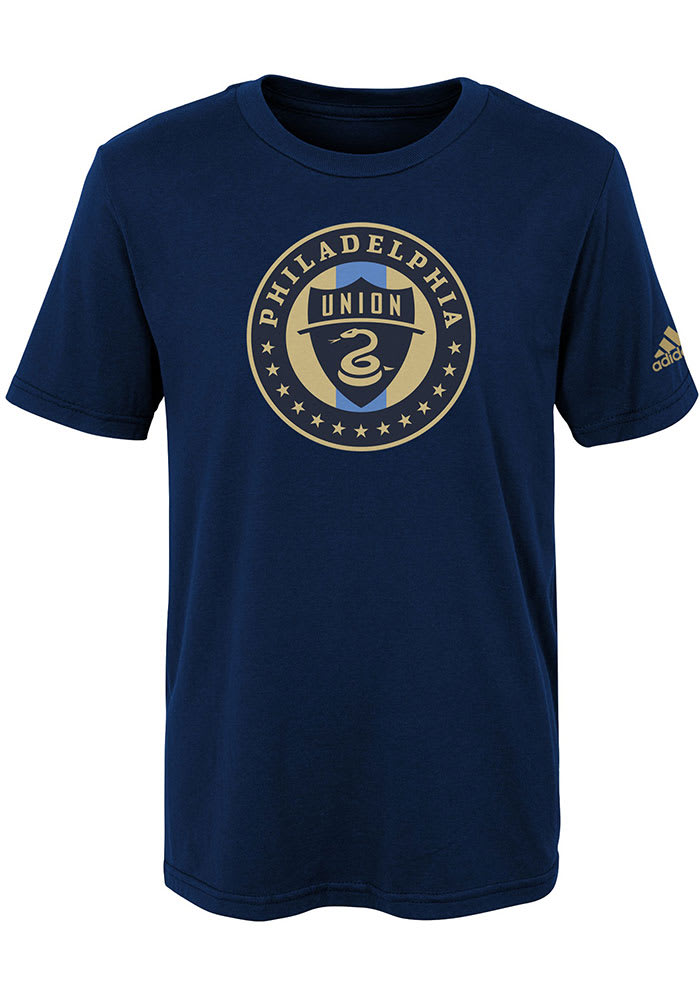 Philadelphia Union Boys Navy Blue Squad Primary Short Sleeve T-Shirt