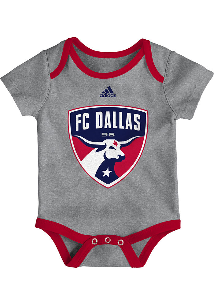 FC Dallas Baby Grey Go To Squad Short Sleeve One Piece