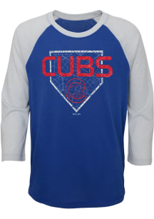 Chicago Cubs Youth Blue Score Long Sleeve T-Shirt