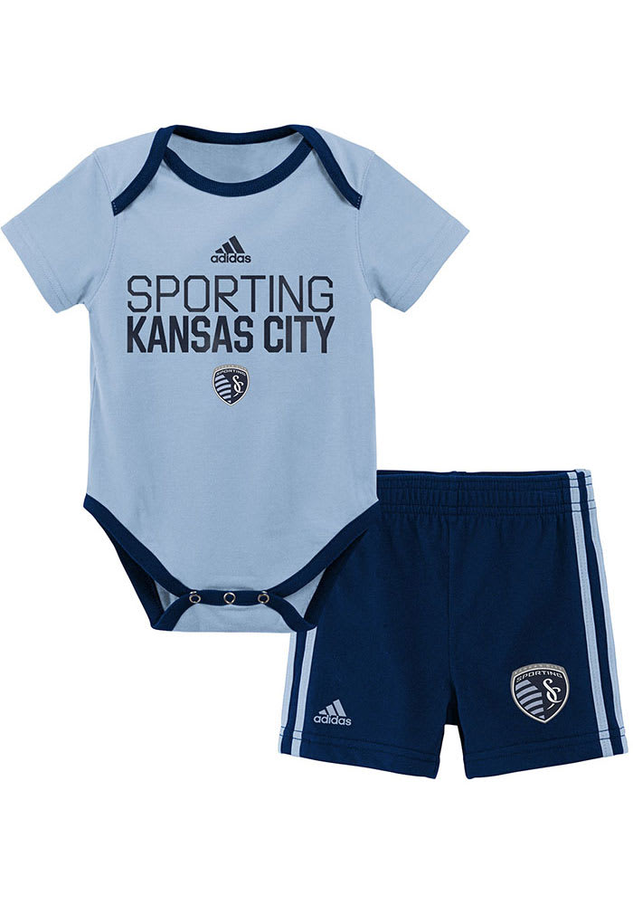 Sporting Kansas City Infant Light Blue Locker Stacked Set Top and Bottom