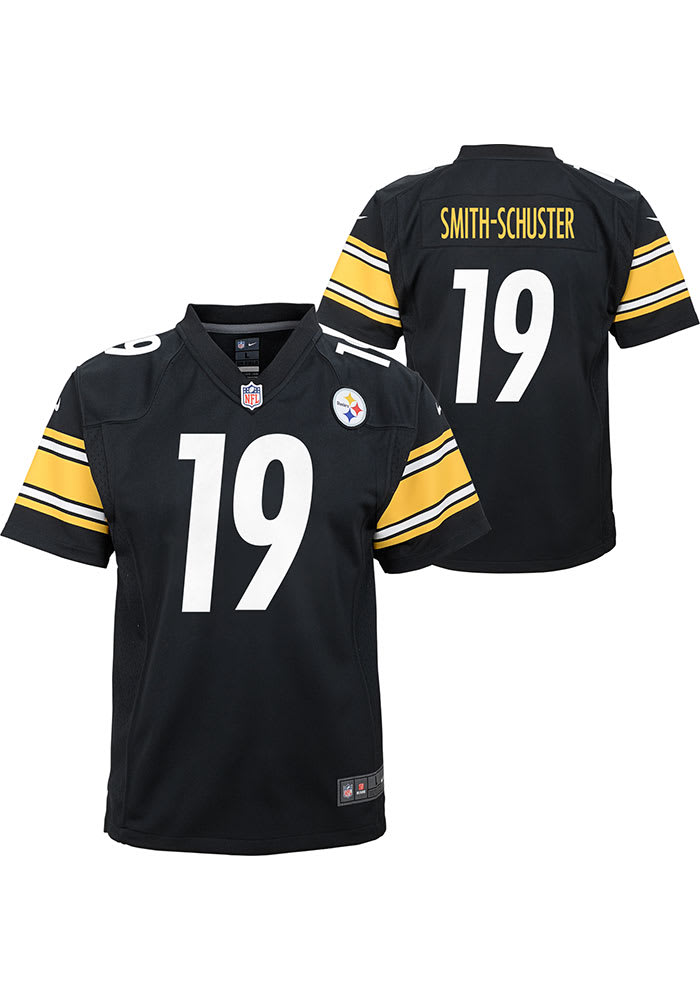 JuJu Smith-Schuster Pittsburgh Steelers Youth Black Nike Home Football Jersey