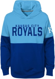 Kansas City Royals Boys Light Blue Playoff Long Sleeve Hooded Sweatshirt