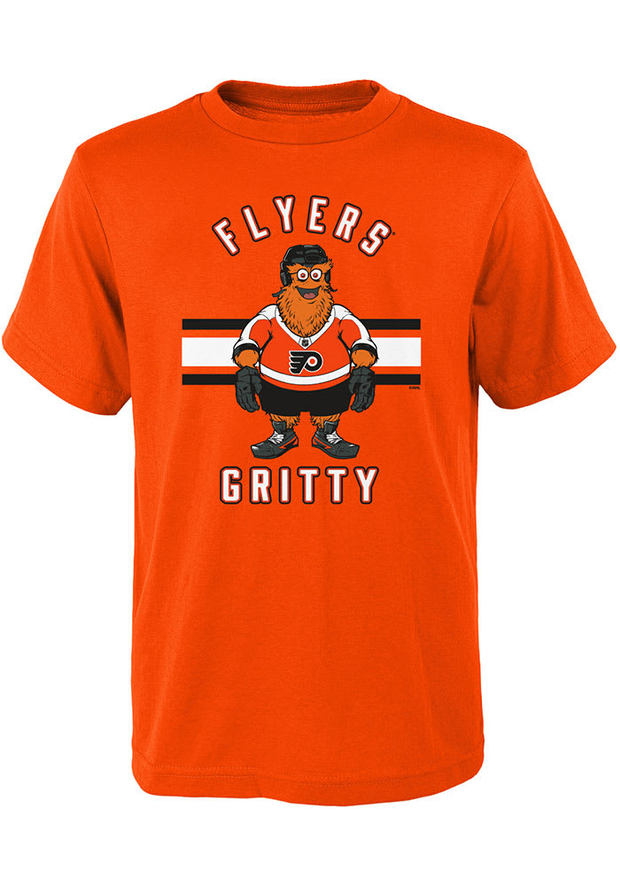 Gritty Outer Stuff Philadelphia Flyers Youth Orange Gritty Life Short Sleeve T-Shirt