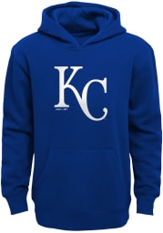 Kansas City Royals Boys Blue Primary Logo Long Sleeve Hooded Sweatshirt