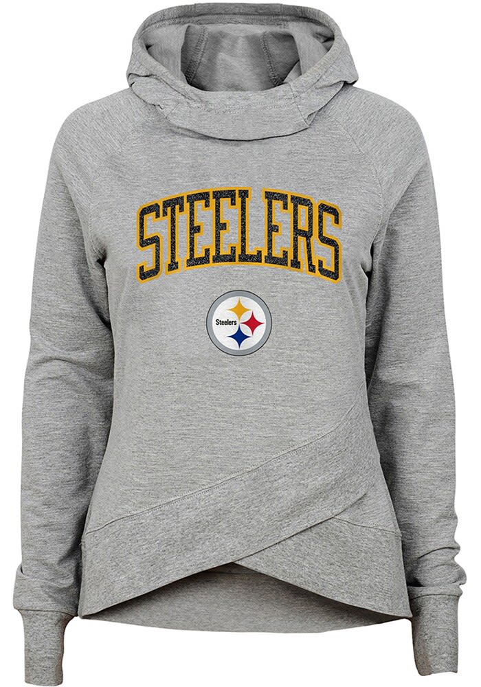 ’47 Women's Pittsburgh Steelers Upland Hoodie - Grey - M Each