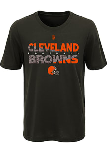 Cleveland Browns Youth Brown Flux Short Sleeve T-Shirt