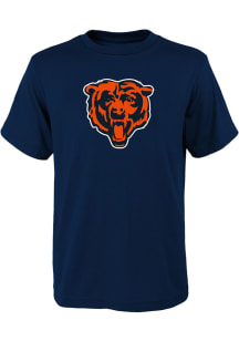 Chicago Bears Youth Navy Blue Primary Logo Short Sleeve T-Shirt