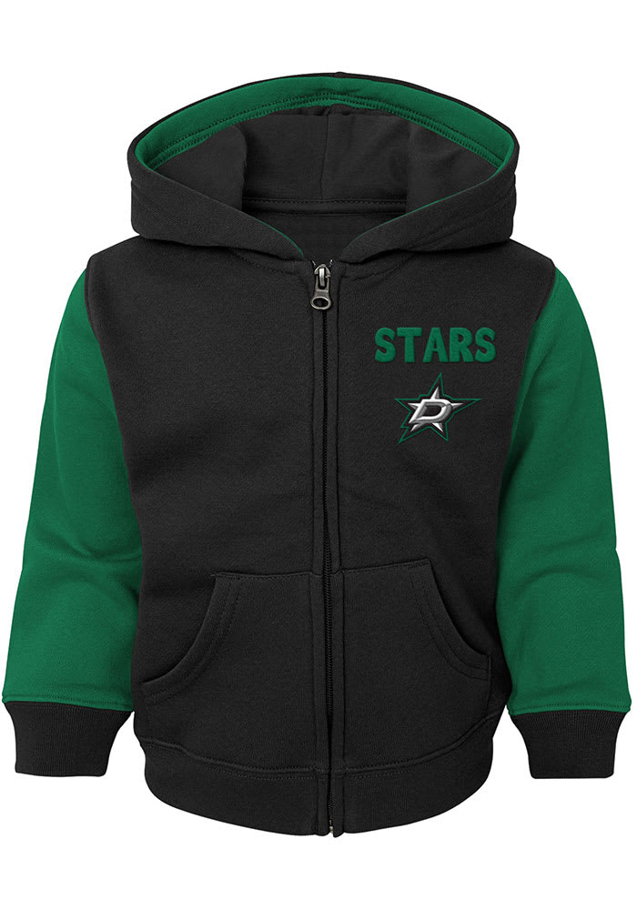 Dallas Stars Toddler Stadium Long Sleeve Full Zip Sweatshirt - Black
