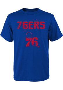 Philadelphia 76ers Youth Blue Rush to Score Short Sleeve T-Shirt