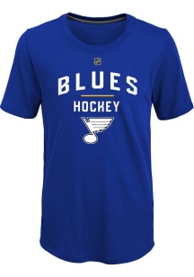 St Louis Blues Youth Blue Unassisted Goal Short Sleeve T-Shirt