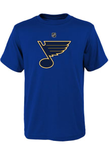 St Louis Blues Youth Blue Primary Logo Short Sleeve T-Shirt