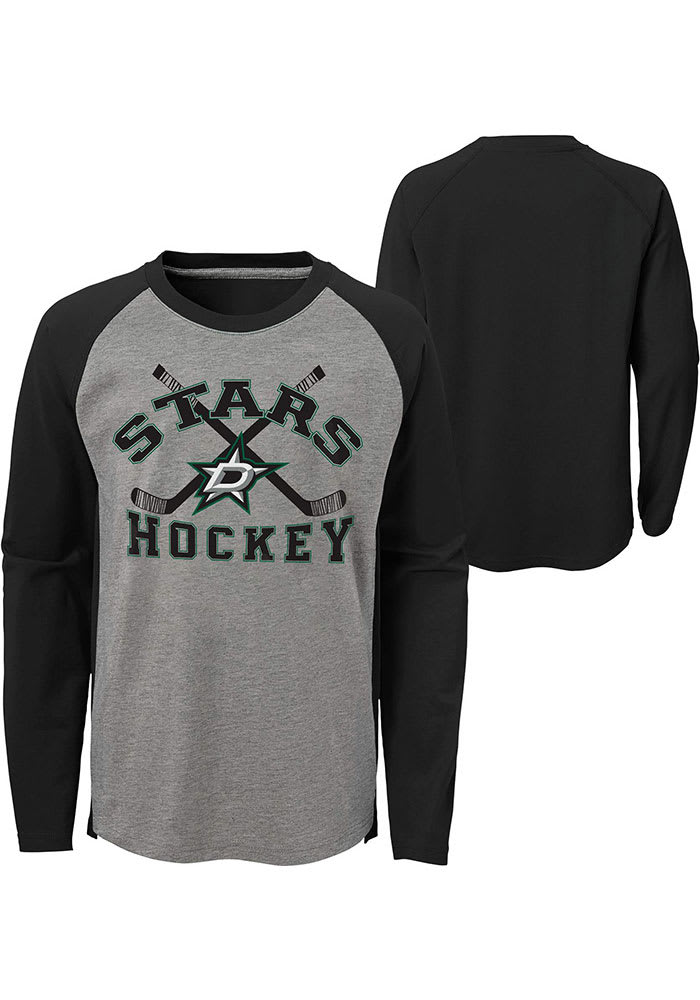 47 Dallas Stars Grey Scrum Long Sleeve Fashion T Shirt