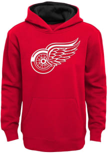 Detroit Red Wings Boys Red Prime Long Sleeve Hooded Sweatshirt